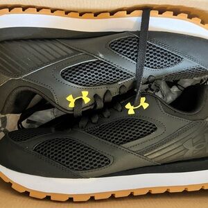 Under Armour Black and Gold Athletic Shoes